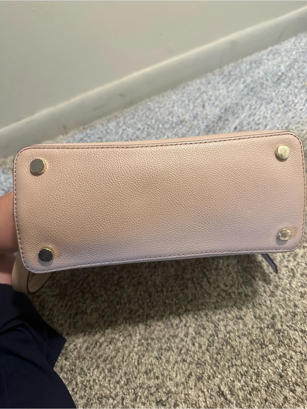 kate spade Blush Pink Leather Satchel with Detachable Strap